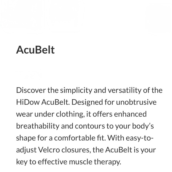 HiDow AcuBelt for Waist Back & Joint Stimulation New - Picture 6 of 6